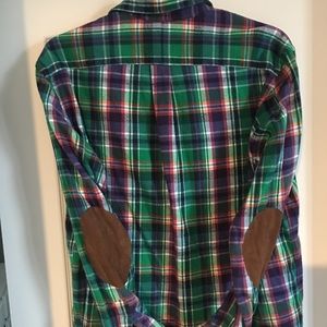 Elbow Polo Ralph Lauren button down flannel xl